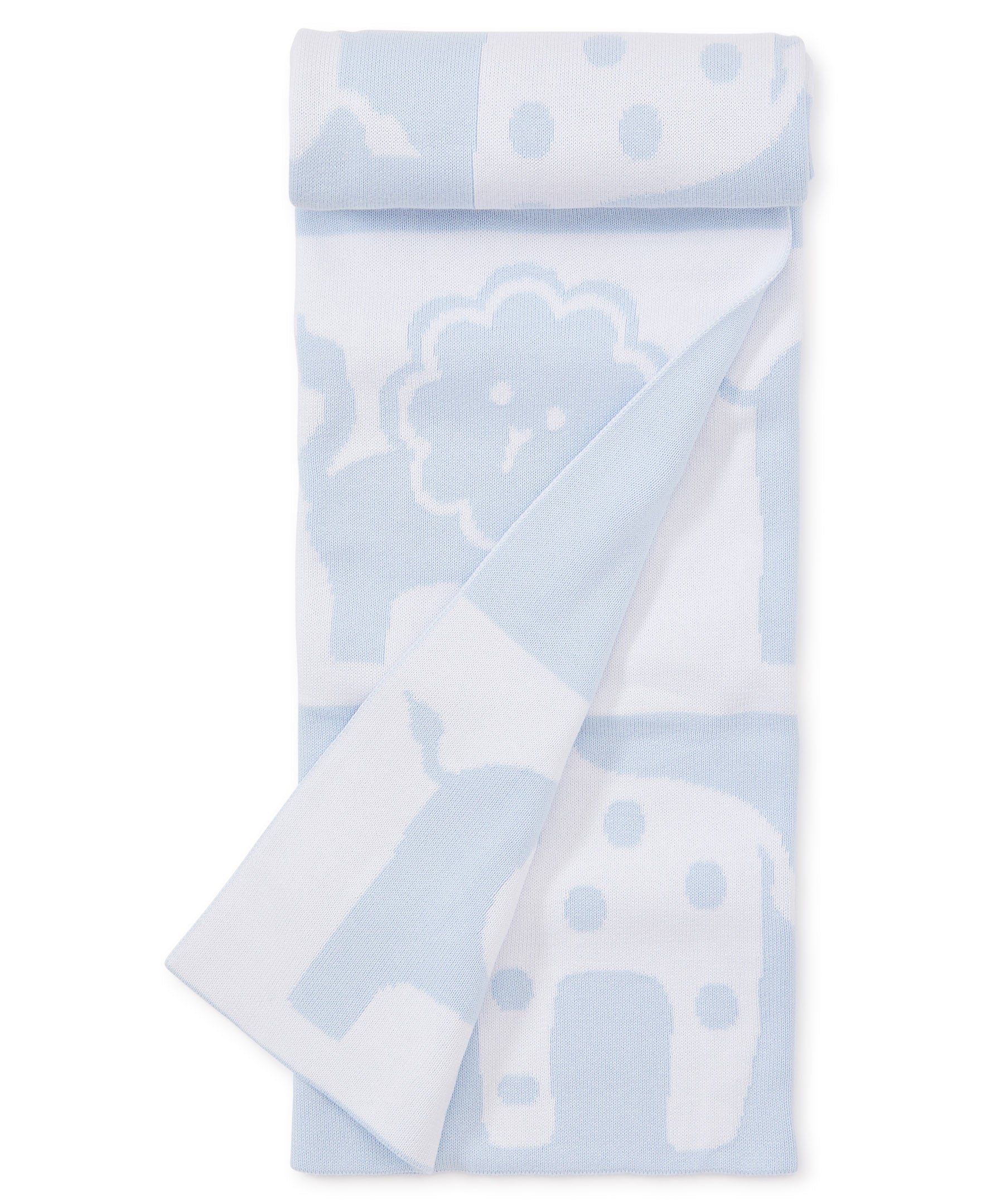 Blue Jungle Knit Novelty Blanket - Image 3